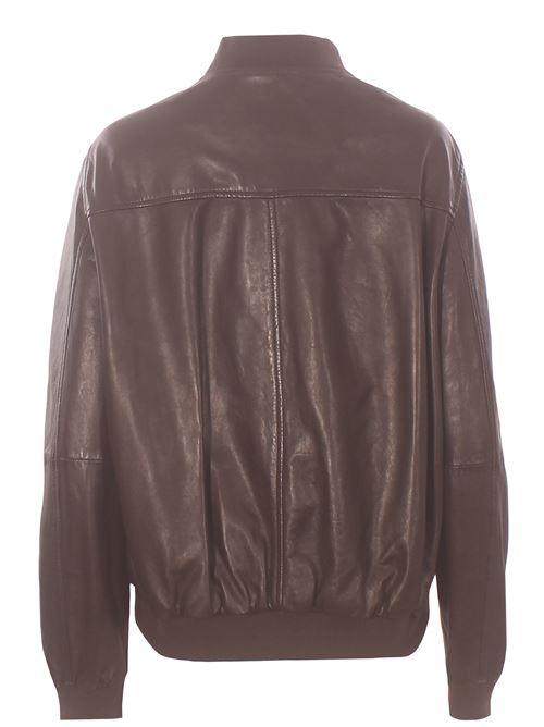 leather bomber jacket VIA MASINI 80 | A26M306NL516